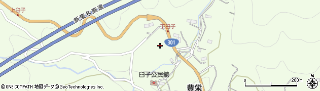 愛知県新城市豊栄城山周辺の地図