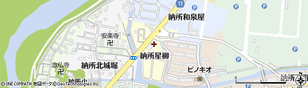京都府京都市伏見区納所星柳周辺の地図