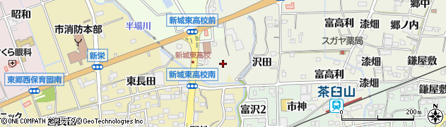 愛知県新城市富永（向夏目）周辺の地図