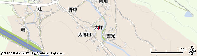 愛知県岡崎市鹿勝川町（大坪）周辺の地図