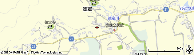 愛知県新城市徳定（宮東）周辺の地図