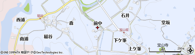 兵庫県宝塚市大原野（前中）周辺の地図