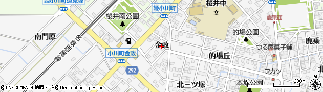 愛知県安城市小川町（金政）周辺の地図