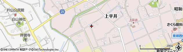 愛知県新城市上平井385周辺の地図