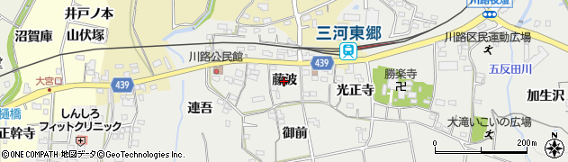 愛知県新城市川路（藤波）周辺の地図