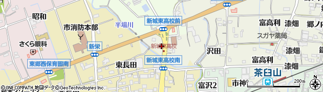 愛知県新城市富永（下田）周辺の地図