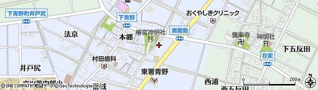 愛知県岡崎市下青野町宮東12周辺の地図
