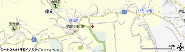 愛知県新城市徳定（溝西）周辺の地図
