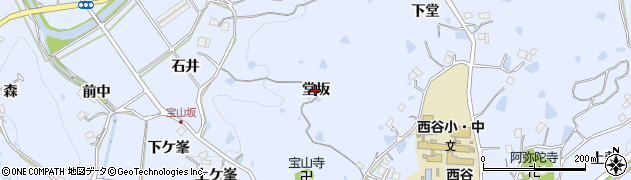 兵庫県宝塚市大原野（堂坂）周辺の地図