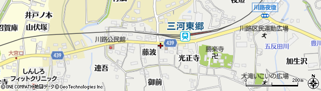愛知県新城市川路光正寺3周辺の地図