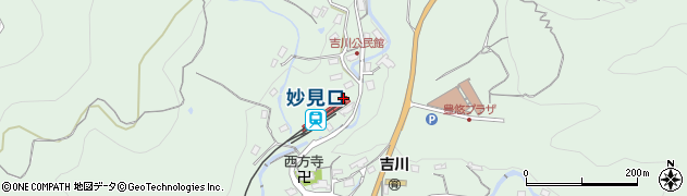 大阪府豊能郡豊能町周辺の地図