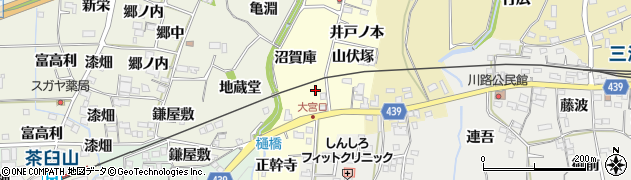愛知県新城市大宮（金山）周辺の地図