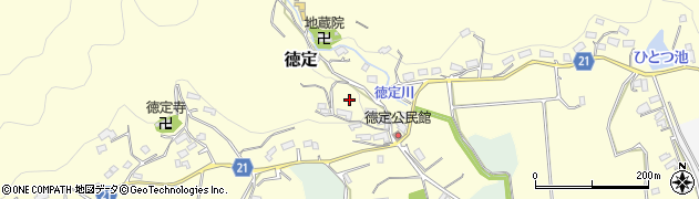 愛知県新城市徳定周辺の地図