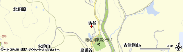兵庫県猪名川町（川辺郡）紫合（坊谷）周辺の地図