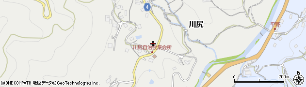 大阪府豊能町（豊能郡）川尻周辺の地図