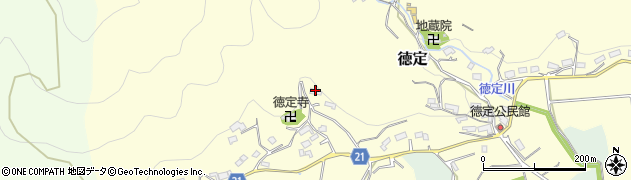 愛知県新城市徳定（柳沢）周辺の地図