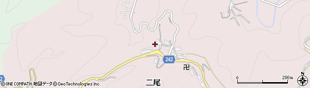 京都府宇治市二尾勢ノ谷周辺の地図