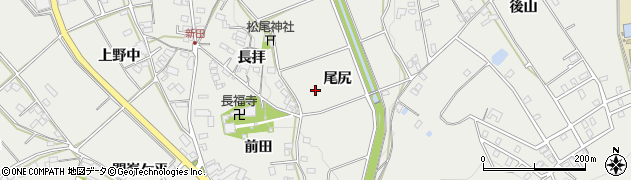 愛知県岡崎市竜泉寺町（尾尻）周辺の地図