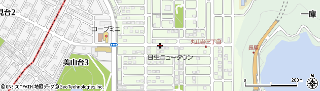 兵庫県川西市丸山台周辺の地図