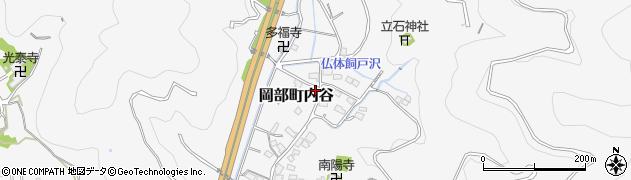 静岡県藤枝市岡部町内谷2262周辺の地図