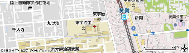 京都府宇治市五ケ庄池ノ浦周辺の地図