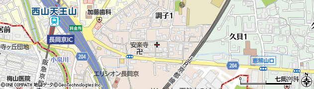 ジェミニ長岡京周辺の地図