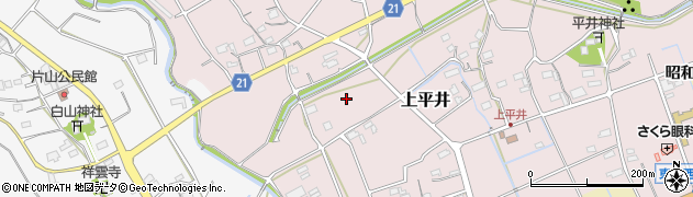 愛知県新城市上平井屋敷前周辺の地図