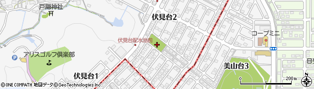伏見台南公園周辺の地図