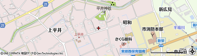 愛知県新城市上平井286周辺の地図
