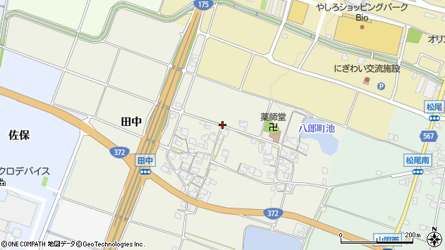 〒673-1441 兵庫県加東市田中の地図