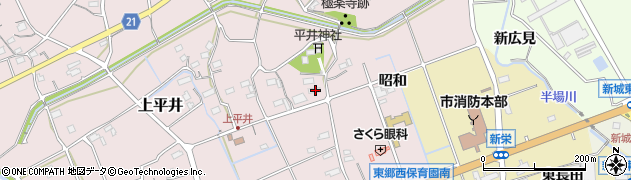 愛知県新城市上平井268周辺の地図