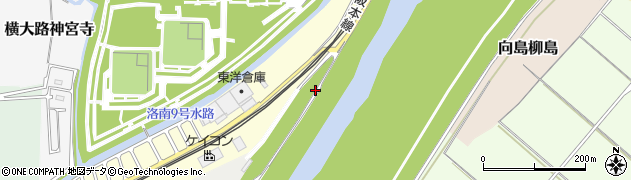京都府京都市伏見区横大路松林周辺の地図
