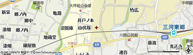 愛知県新城市竹広連吾周辺の地図
