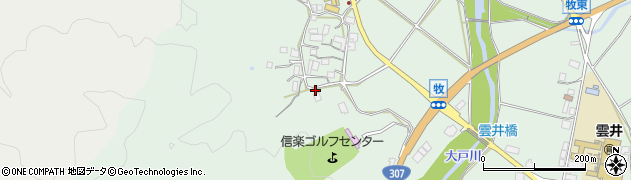 滋賀県甲賀市信楽町牧1215周辺の地図