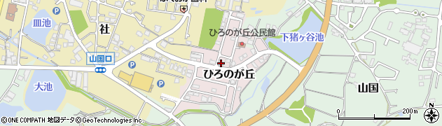 兵庫県加東市ひろのが丘周辺の地図