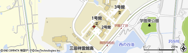関西学院神戸三田キャンパス　保健館分室周辺の地図