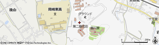 愛知県岡崎市藤川町（唐沢）周辺の地図
