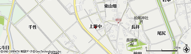 愛知県岡崎市竜泉寺町上野中周辺の地図