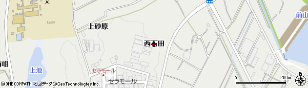愛知県常滑市金山（西石田）周辺の地図
