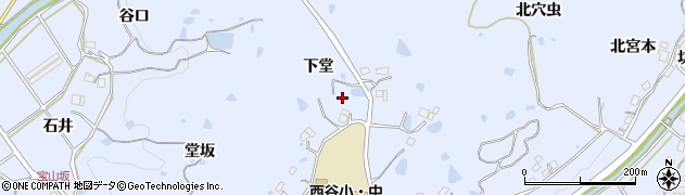 兵庫県宝塚市大原野下堂周辺の地図