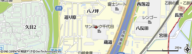 京都府長岡京市勝竜寺（近竹）周辺の地図