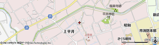 愛知県新城市上平井39周辺の地図