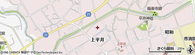 上新井橋周辺の地図