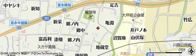 愛知県新城市富永（原ノ内）周辺の地図