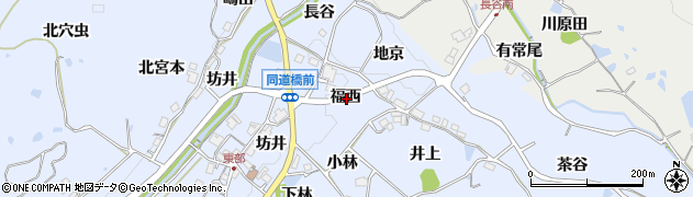 兵庫県宝塚市大原野福西周辺の地図