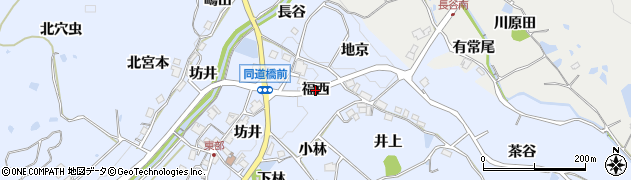 兵庫県宝塚市大原野（福西）周辺の地図