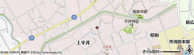 愛知県新城市上平井43周辺の地図
