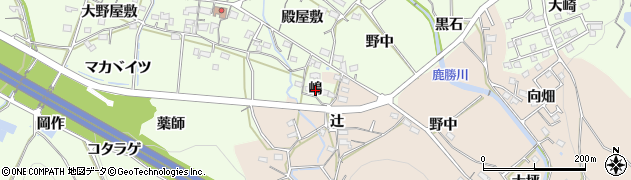 愛知県岡崎市牧平町（嶋）周辺の地図