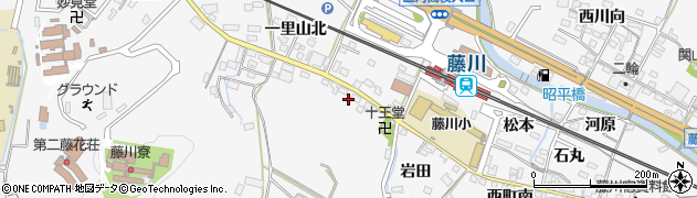 愛知県岡崎市藤川町一里山南12周辺の地図