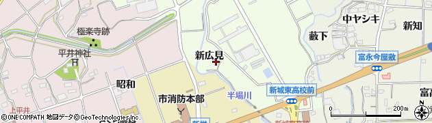 愛知県新城市矢部（新広見）周辺の地図